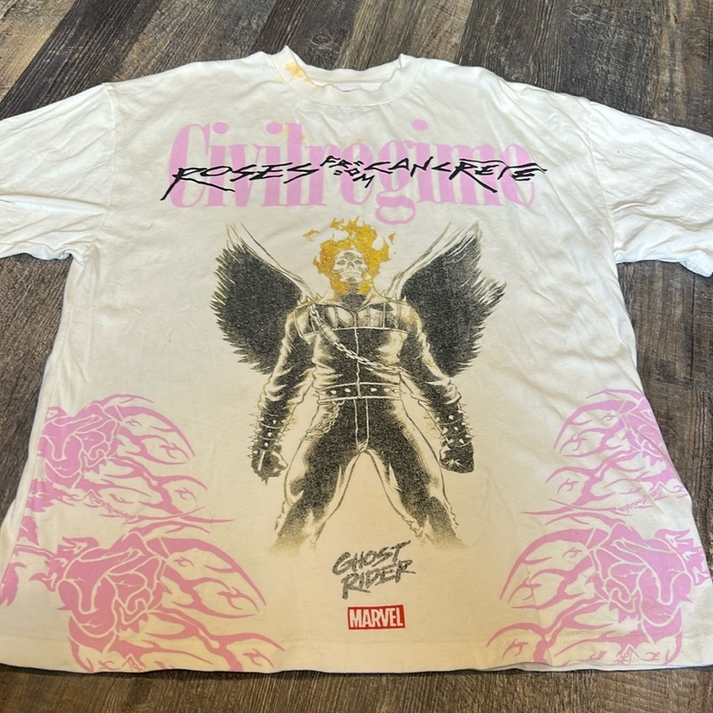 Ghost rider civil regime shirt marvel medium